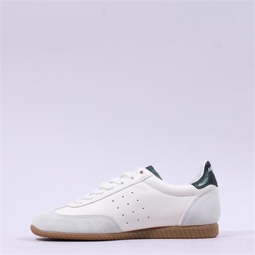 Another Trend Atenas Low Retro Trainer - White Green